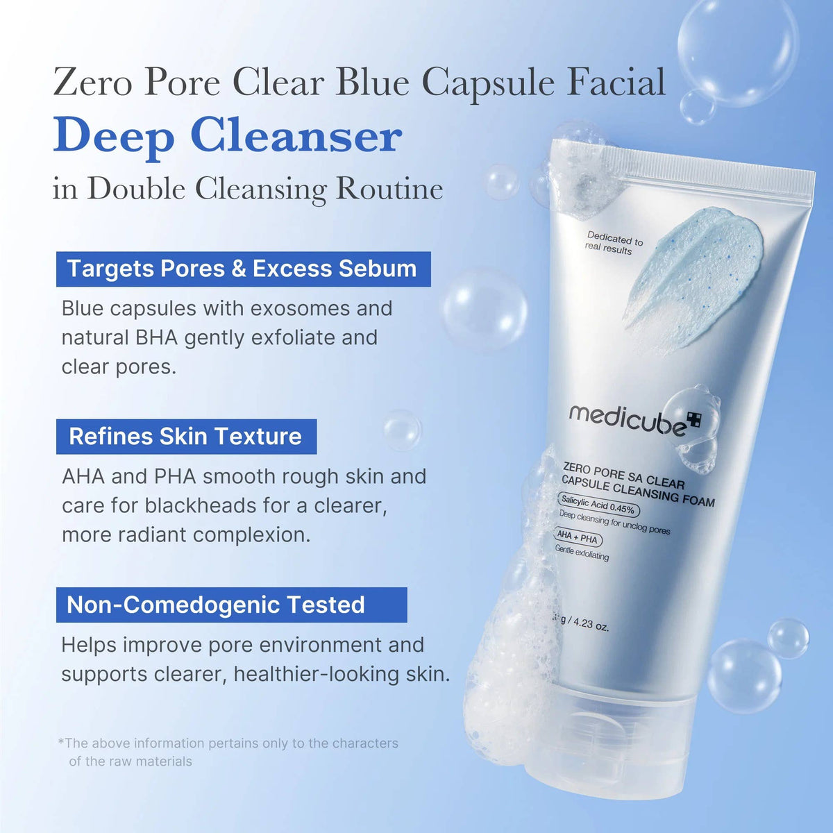 [Medicube] Mousse nettoyante Capsule Zéro-Pores, 120 g