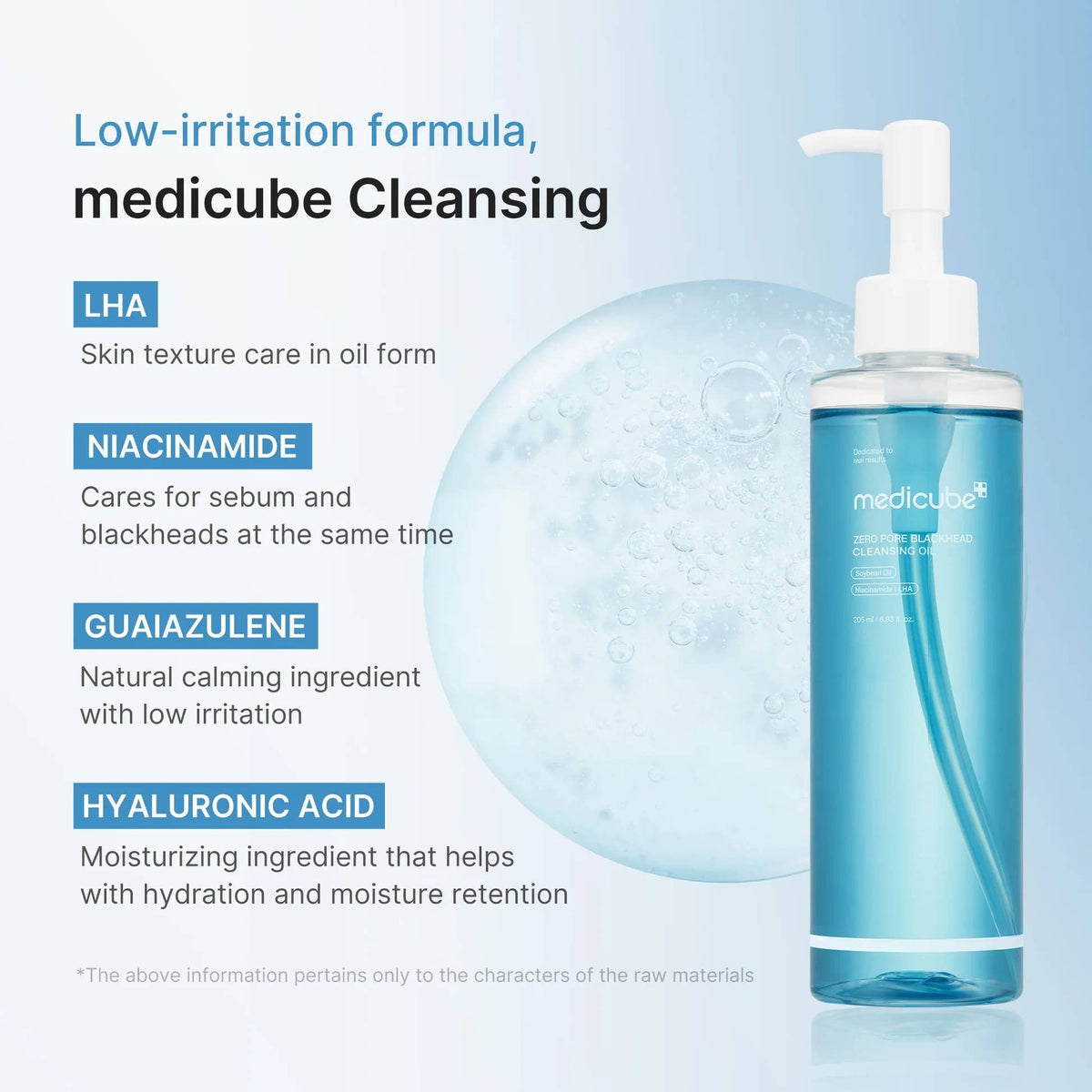 [Medicube] Zero Pore Huile nettoyante profonde anti-points noirs, 205 ml