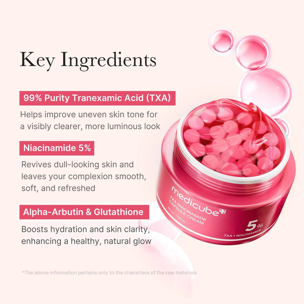 [Medicube] Crème en capsules TXA Niacinamide, 55 g
